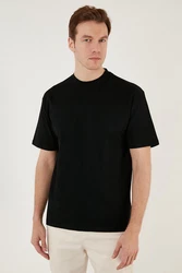 Buratti T-Shirt Regular Fit Schwarz/Rot/Beige