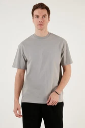 Buratti T-Shirt Regular Fit Grau/Hellgrau/Khaki