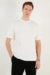 Buratti T-Shirt Regular Fit Weiß/Creme