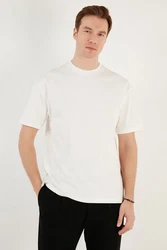 Buratti T-Shirt Regular Fit Weiß/Creme