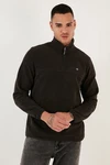 Buratti Fleecepullover Slim Fit Dunkelgrün/Dunkelbraun/Khaki/Braun/Schwarz/Grau Buratti Fleecepullover Slim Fit Dunkelgrün/Dunkelbraun/Khaki/Braun/Schwarz/Grau
