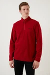 Buratti Fleecepullover Slim Fit Rot/Dunkelrot Buratti Fleecepullover Slim Fit Rot/Dunkelrot