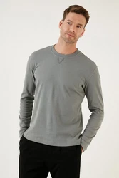 Buratti Sweatshirt Regular Fit Grau/Hellgrau/Hellgrün/Dunkelgrau
