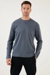Buratti Sweatshirt Regular Fit Grau/Dunkelblau/Dunkelgrau/Hellgrau