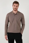 Buratti Sweatshirt Slim Fit Braun/Grau/Beige/Khaki