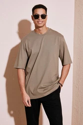 Buratti T-Shirt Loose Fit Khaki/Beige/Braun