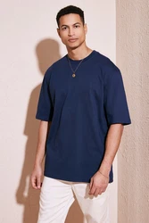 Buratti T-Shirt Loose Fit Dunkelblau/Blau