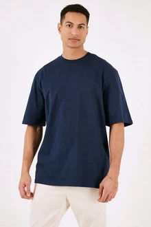 Buratti T-Shirt Loose Fit Dunkelblau/Blau Buratti T-Shirt Loose Fit Dunkelblau/Blau