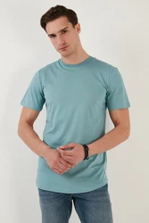 Buratti T-Shirt Regular Fit Blau/Hellblau/Grün/Türkis