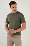 Buratti T-Shirt Regular Fit Dunkelgrün/Khaki