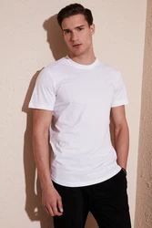 Buratti T-Shirt Regular Fit Weiß/Creme