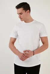 Buratti T-Shirt Regular Fit Weiß/Creme