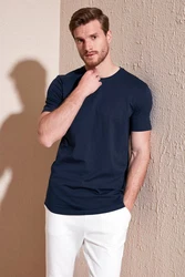 Buratti T-Shirt Regular Fit Dunkelblau/Hellblau
