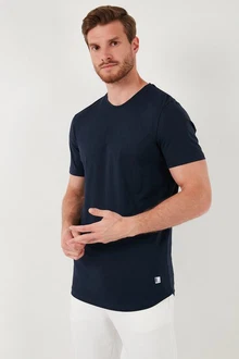 Buratti T-Shirt Regular Fit Dunkelblau/Hellblau Buratti T-Shirt Regular Fit Dunkelblau/Hellblau