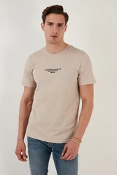 Buratti T-Shirt Regular Fit Khaki/Beige/Braun