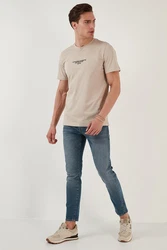 Buratti T-Shirt Regular Fit Khaki/Beige/Braun
