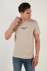 Buratti T-Shirt Regular Fit Khaki/Beige/Braun