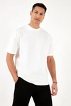Buratti T-Shirt Regular Fit Weiß/Creme