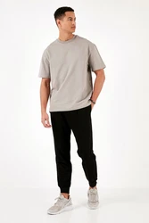 Buratti T-Shirt Regular Fit Khaki/Beige/Grau/Hellgrau/Braun