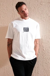 Buratti T-Shirt Regular Fit Weiß/Creme