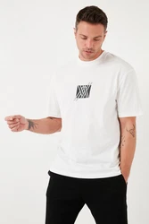 Buratti T-Shirt Regular Fit Weiß/Creme