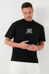 Buratti T-Shirt Regular Fit Schwarz/Weiß/Rot/Orange