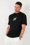 Buratti T-Shirt Regular Fit Schwarz/Weiß/Rot/Orange