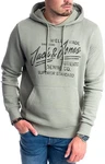 Jack & Jones Kapuzensweatshirt Logodruck Dunkelgrün/Khaki/Grau/Grün/Lila