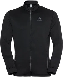 Odlo Longsleeve Midlayer Full Zip Berra Schwarz/Dunkelgrau