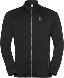 Odlo Longsleeve Midlayer Full Zip Berra Schwarz/Dunkelgrau