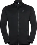 Odlo Longsleeve Midlayer Full Zip Berra Schwarz/Dunkelgrau