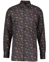 OLYMP Businesshemd Herren Modern Fit Rot/Mischfarben