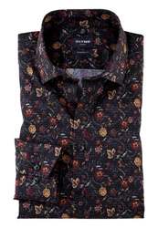 OLYMP Businesshemd Herren Modern Fit Rot/Mischfarben
