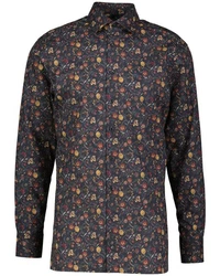 OLYMP Businesshemd Herren Modern Fit Rot/Mischfarben