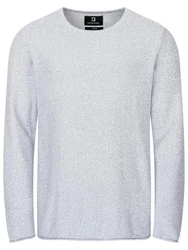 FALKENSTEJN Strickpullover Simonstown Grau/Hellgrau