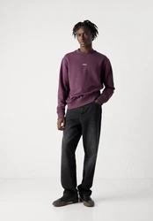 BOSS ORANGE Sweatshirt WeSmallcrew Dunkelrot/Lila/Rosa