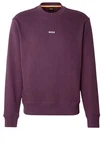 BOSS ORANGE Sweatshirt WeSmallcrew Dunkelrot/Lila/Rosa