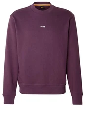 BOSS ORANGE Sweatshirt WeSmallcrew Dunkelrot/Lila/Rosa