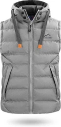 Steppweste Herren Winter-Steppweste Yuquot Wattierte Winterweste Bodywarmer Outdoor Weste mit Kapuze
