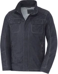 Ross & Cole Lederjacke Dunkelblau/Blau/Hellblau