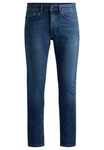 BOSS 5-Pocket Jeans Delaware (1-tlg) Dunkelblau/Blau/Hellblau