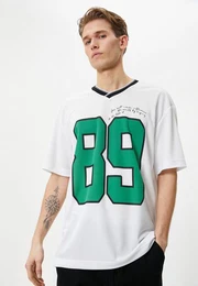 T-Shirt Kurzrmelig V-Kragen Tshirt