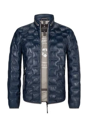 Lederjacke MS-Aversa Leichteste Daunen- Imitationswatte, Steppjacke mit tailliertem Schnitt