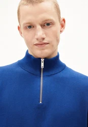 Armedangels Strickpullover FAABES Blau/Dunkelblau