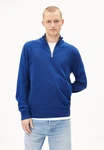 Armedangels Strickpullover FAABES Blau/Dunkelblau