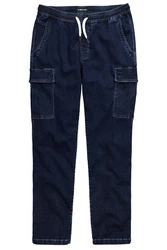 Men Plus 5-Pocket Jeans Cargo Regular Fit Dunkelblau/Blau