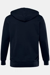 Men Plus Sweatshirt Kapuzen-Sweatjacke Basic Blau/Dunkelblau