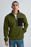 Blend Fleecejacke BLEND BHSweatshirt Dunkelgrün