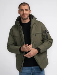Petrol Industries Parka 'Eek' mit verstellbarer Kapuze Dunkelgrün/Khaki/Grün
