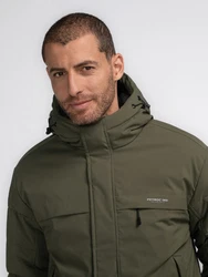 Petrol Industries Parka 'Eek' mit verstellbarer Kapuze Dunkelgrün/Khaki/Grün